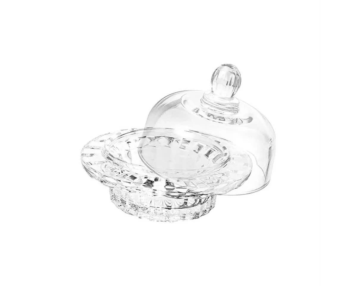 Sunay Zuckerdose Glasdose mit Deckel Transparent