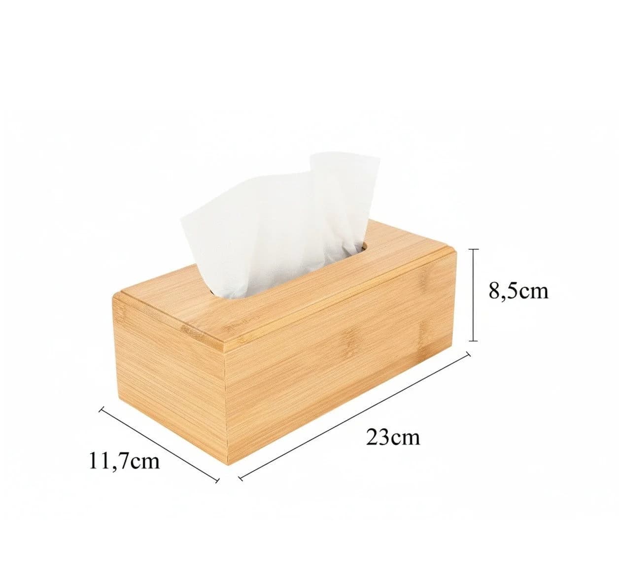 Cheffinger Kosmetikbox Bambus Taschentuschbox