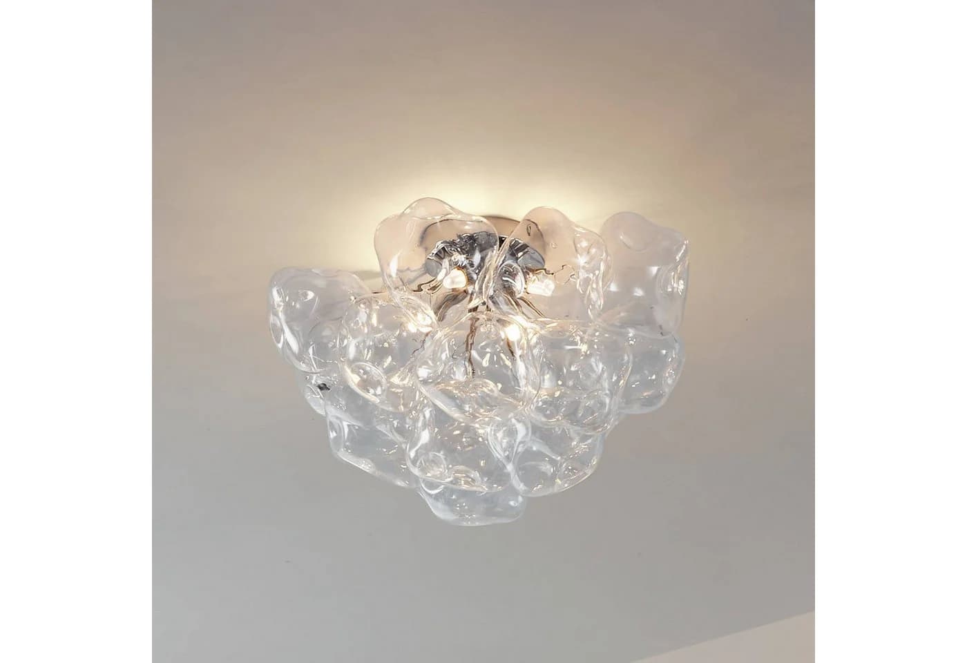 Lucande Deckenleuchte Diborah, Glas, G9