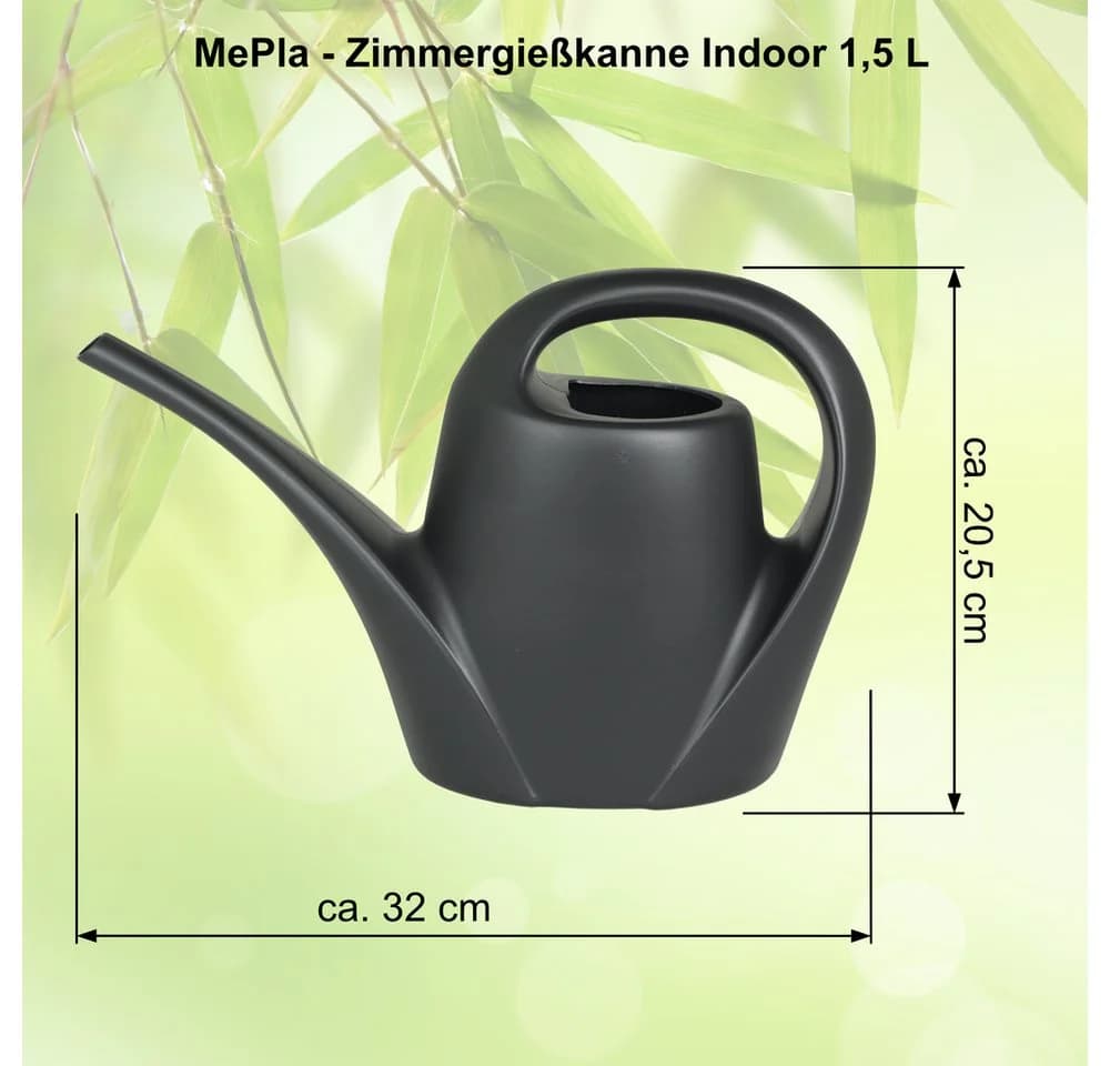 Heimwerkercenter Kunststoff Gießkanne 1,5l Indoor Anthrazit