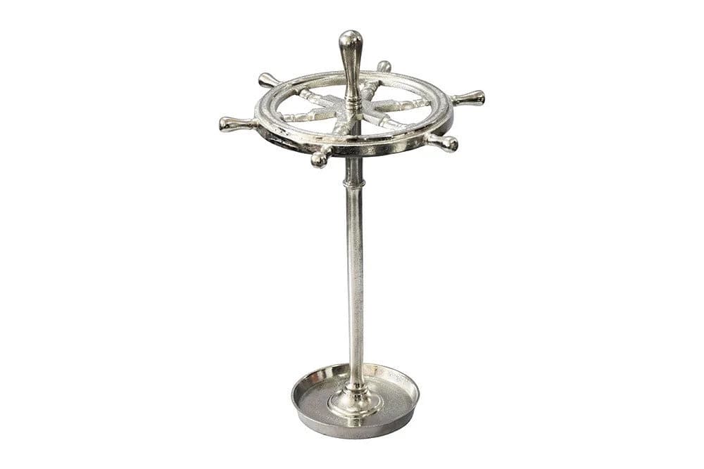 riess-ambiente Schirmständer SEVEN SEAS Silber Maritimes Design Steuerrad