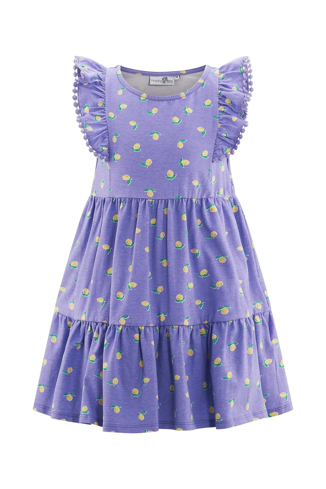Jerseykleid HAPPY GIRLS Mädchen lila A-Linie kniebedeckend