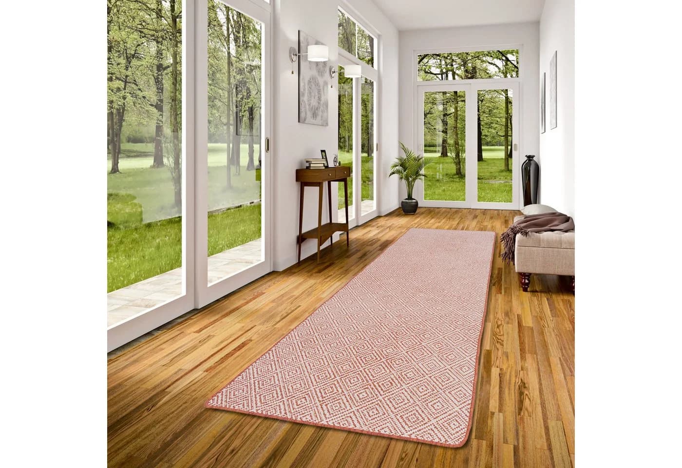 Snapstyle Newport Teppichläufer Beidseitig Terrakotta In- und Outdoor