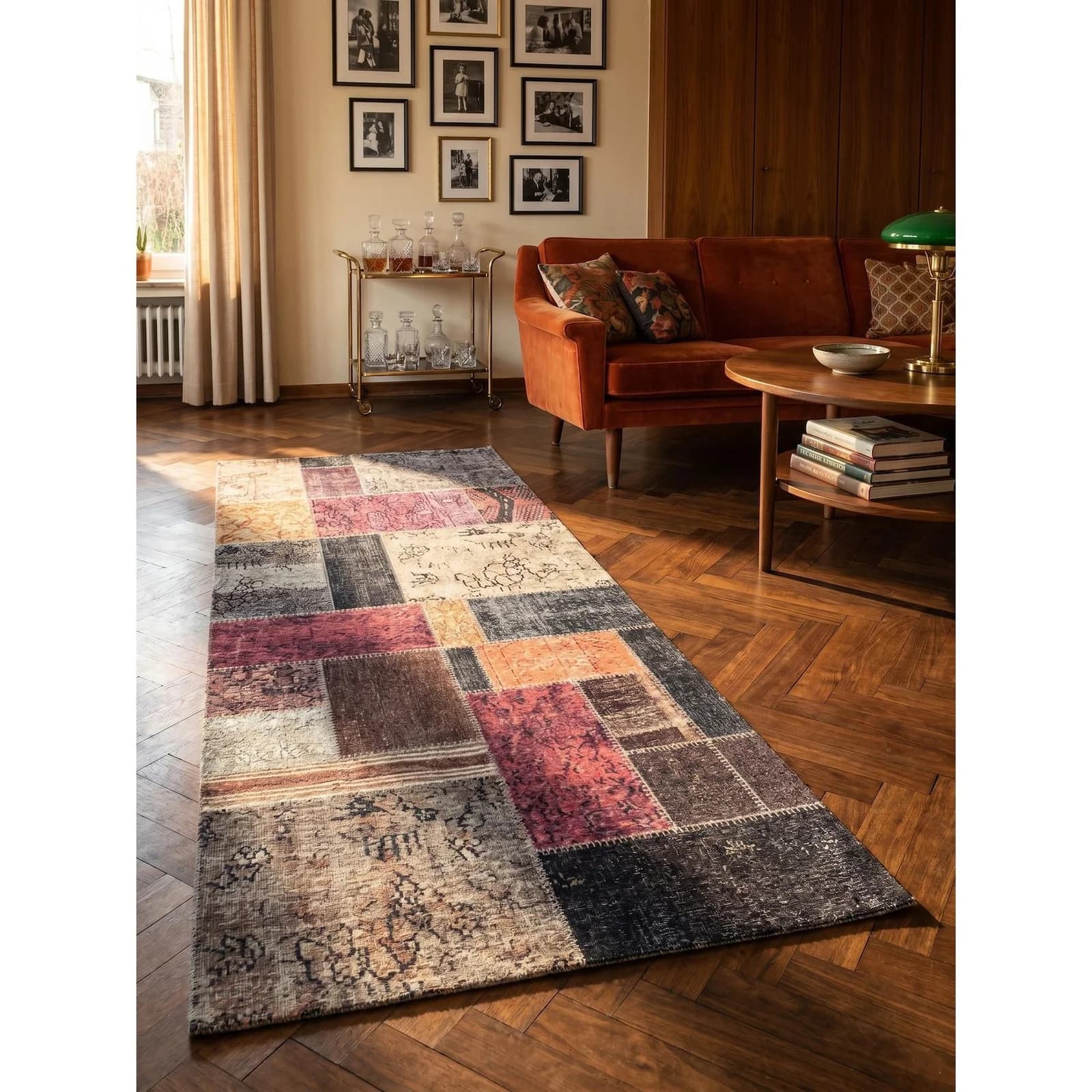 Kadima Design Flachwebteppich PIZOL Bunt Patchwork Vintage