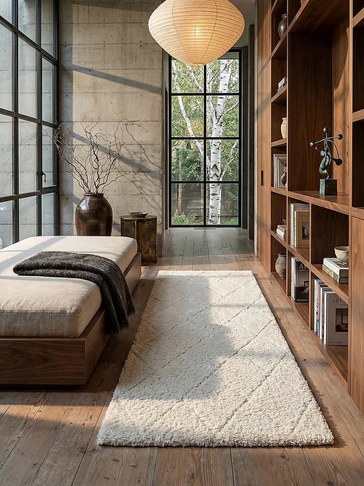 KADIMA DESIGN ATRIO Teppichläufer Creme Berber Polypropylen