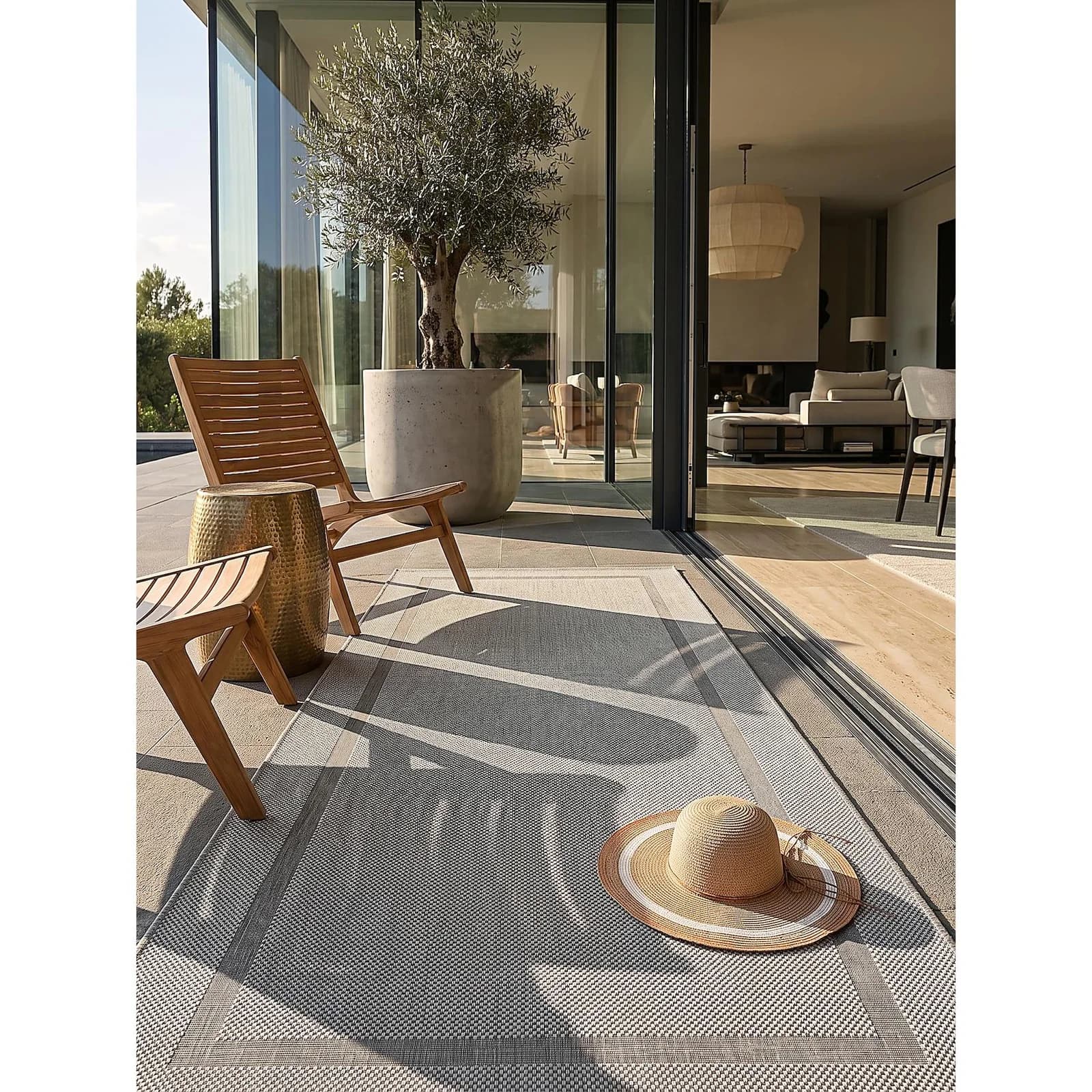 Kadima Design Läufer BORNO Grau Pflegeleicht Flachgewebe