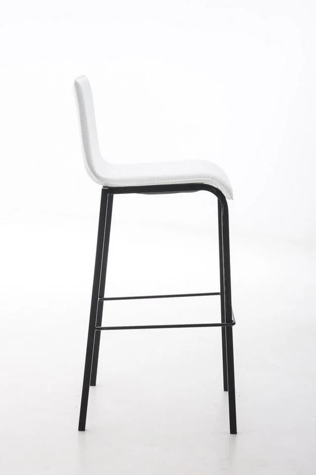 PROREGAL® Barhocker VARADERO Schwarz Kunstleder Metallgestell