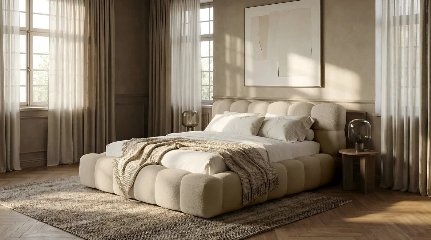 thematys Polsterbett CLOUD Bettkasten Cord-Stoff