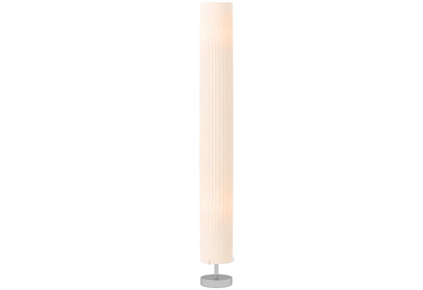 HOMCOM Stehlampe Modern Weiß Säulenform 120cm