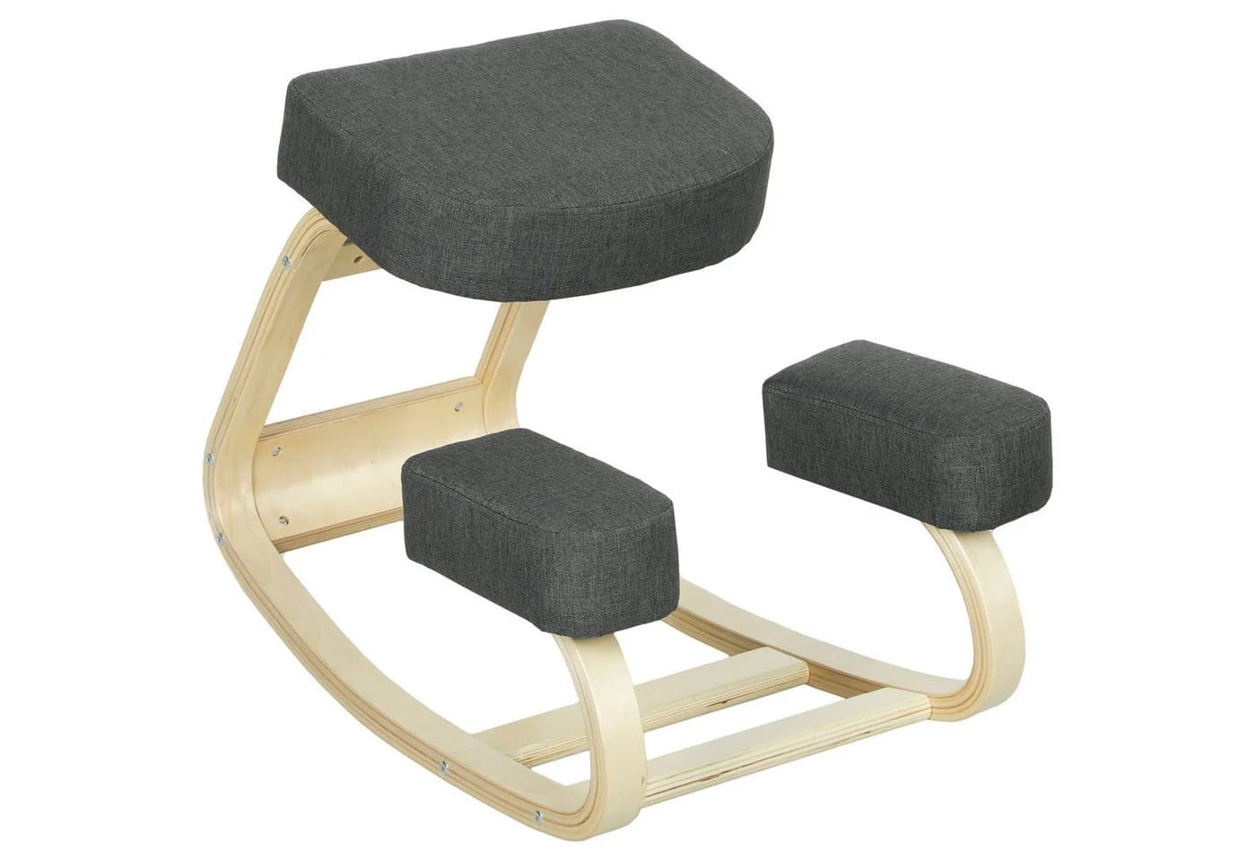 Vinsetto Ergonomischer Kniestuhl aus Massivbirke mit verstellbarer Sitzhöhe