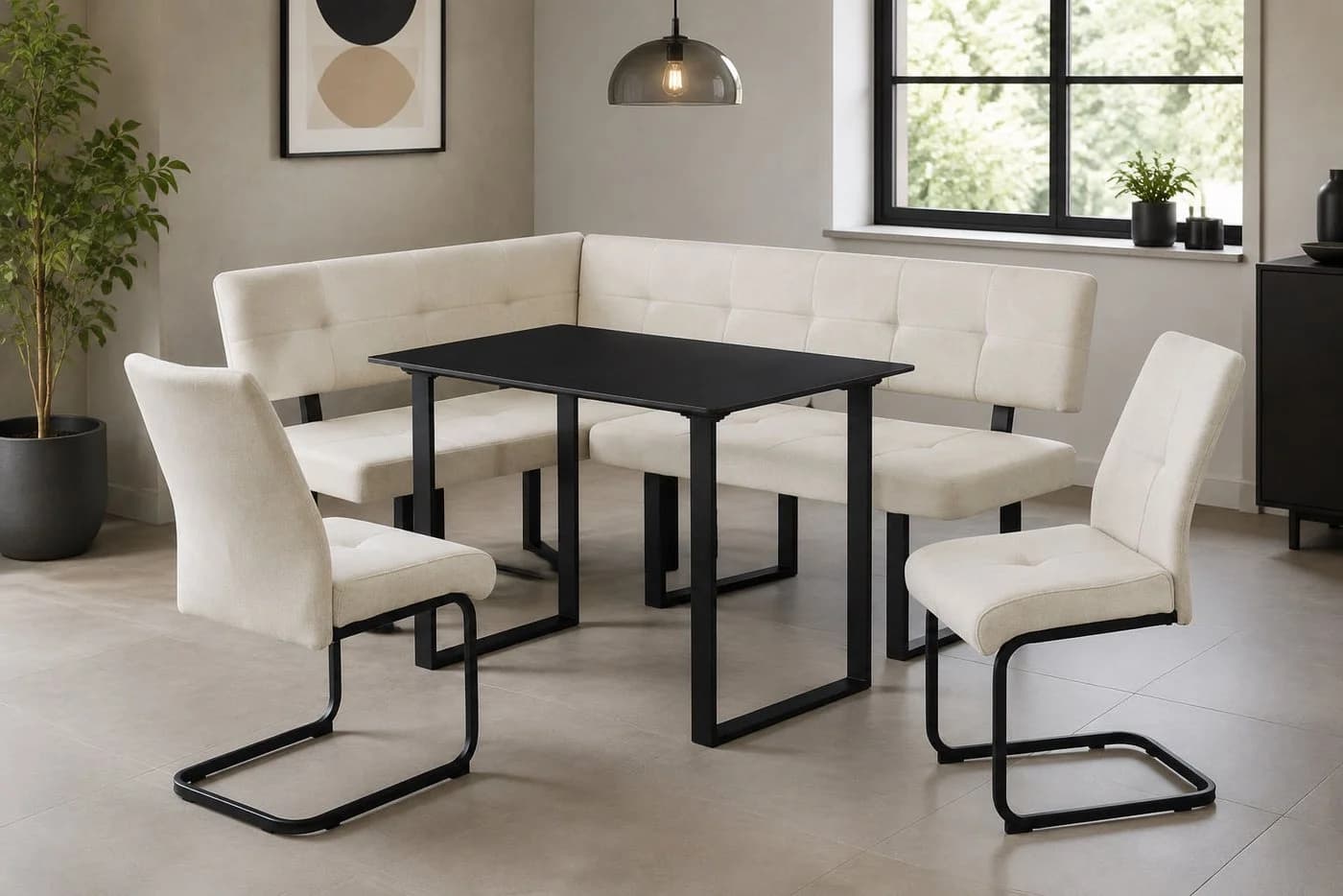 OTTO home Freischwinger Alabama 2er-Set Beige Metall