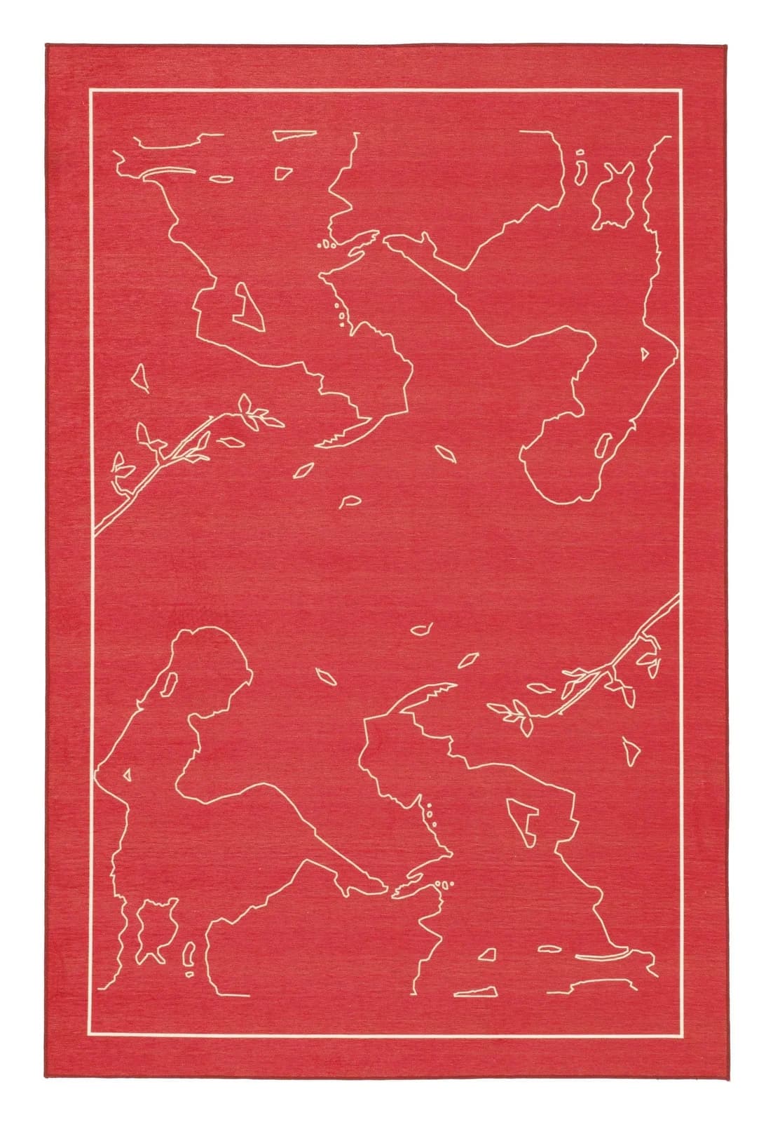 Teppich GRIMMLIIS MÄRCHEN Rot Polyester Chenille Kinderzimmer