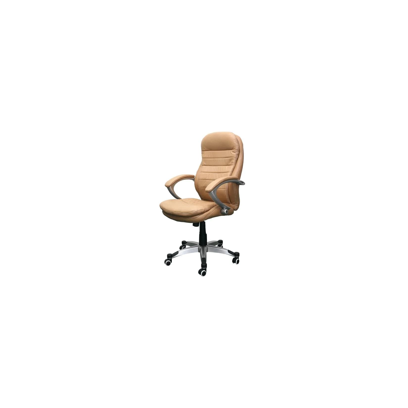 Jet-Line Bürostuhl Rom Beige Echtleder Chef Sessel