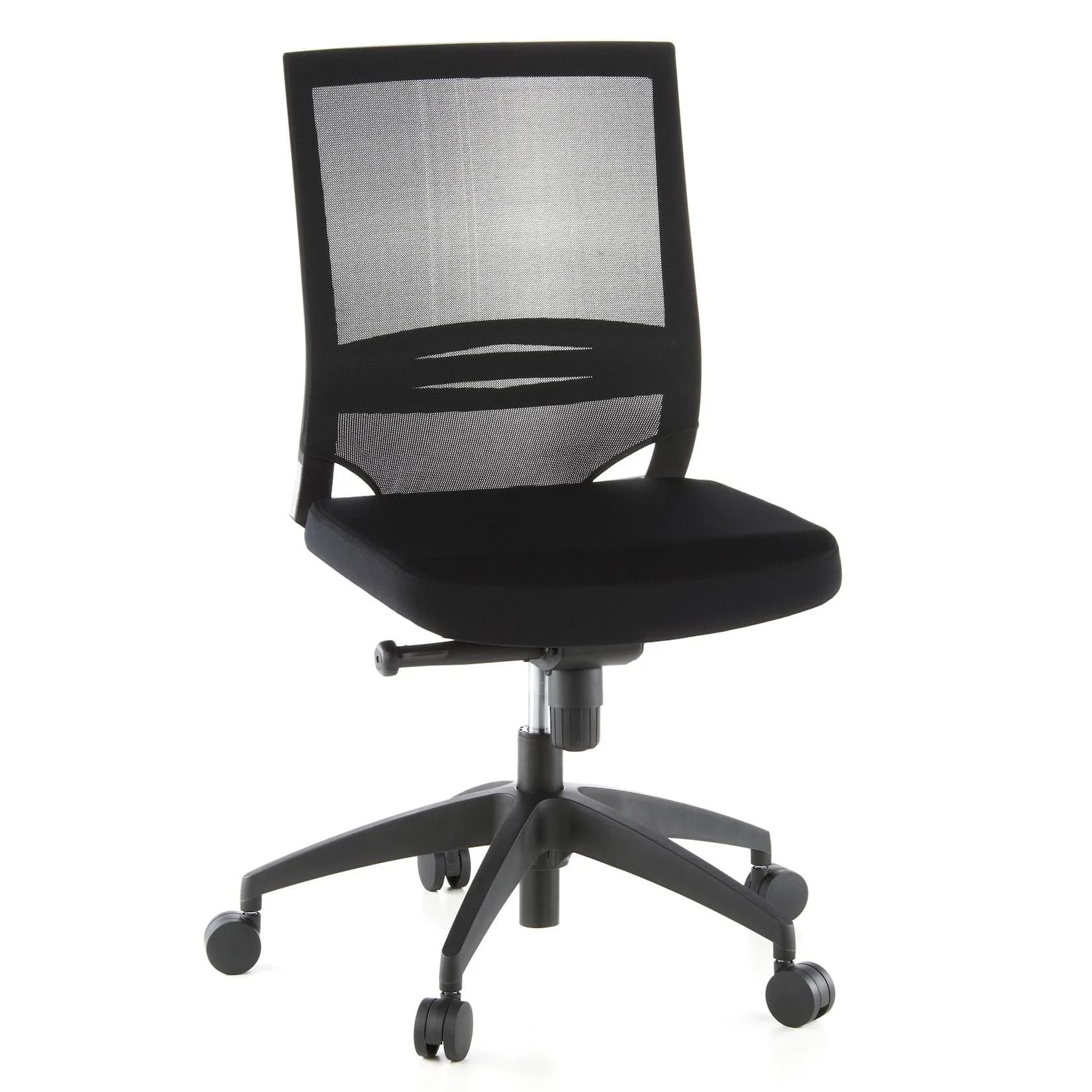 hjh OFFICE PORTO ECO Bürostuhl Stoff Netzstoff ohne Armlehnen