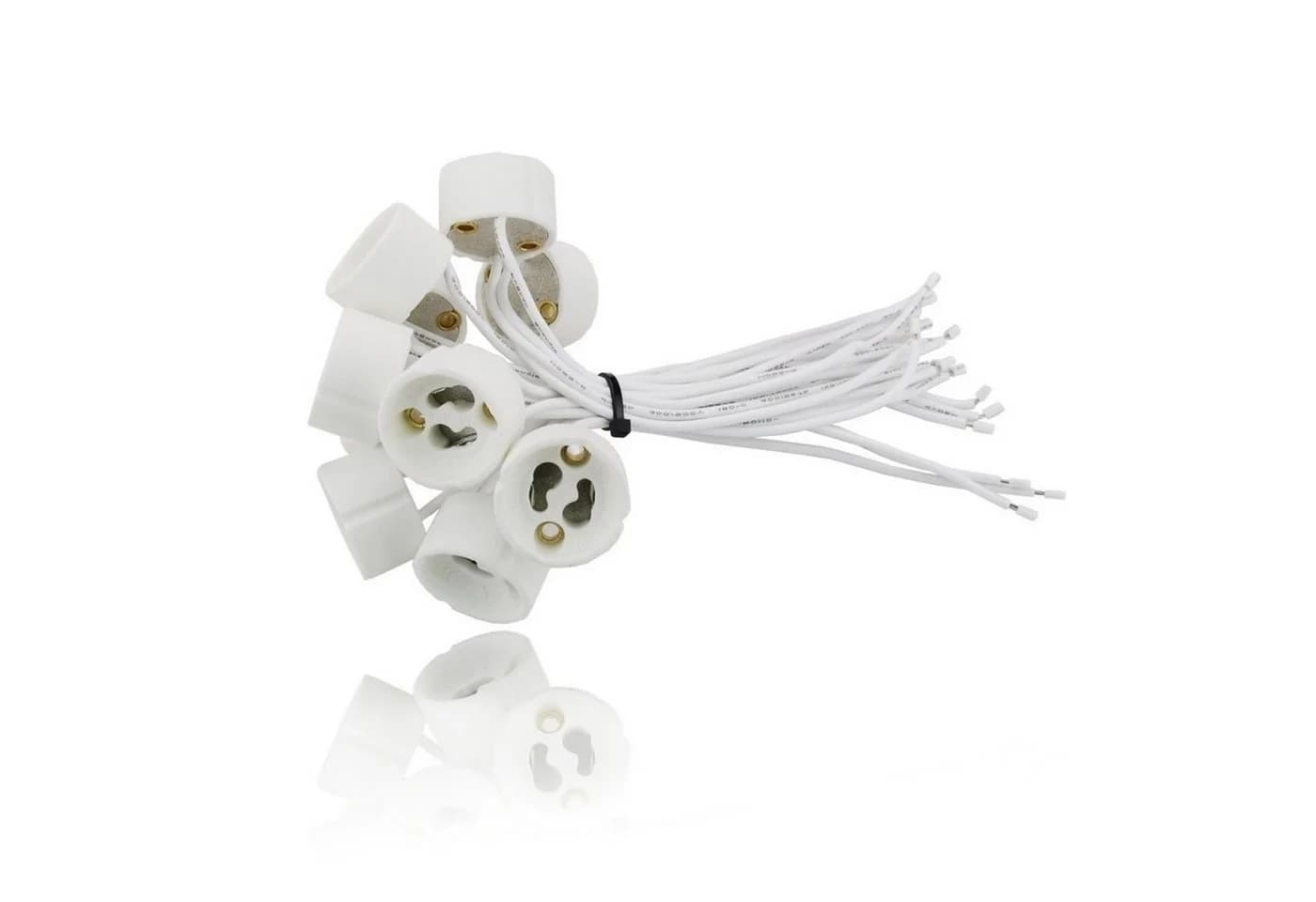 Sweet LED Lampenfassung GU10 Keramik 10er Pack Weiß