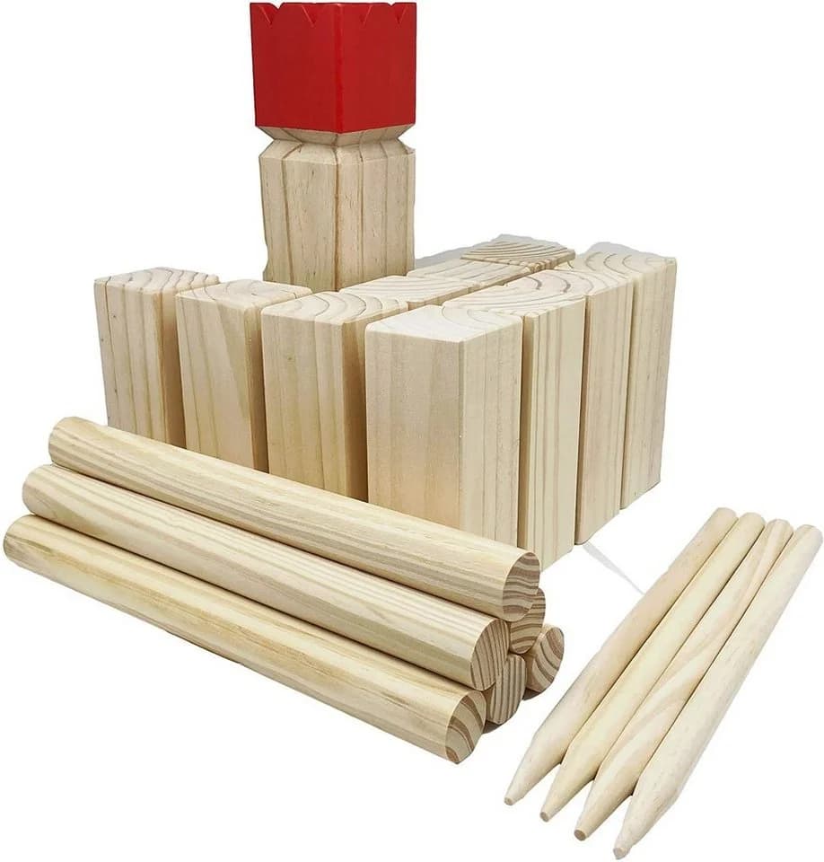 GICO Wikingerspiel XXL Kubb Spiel Set