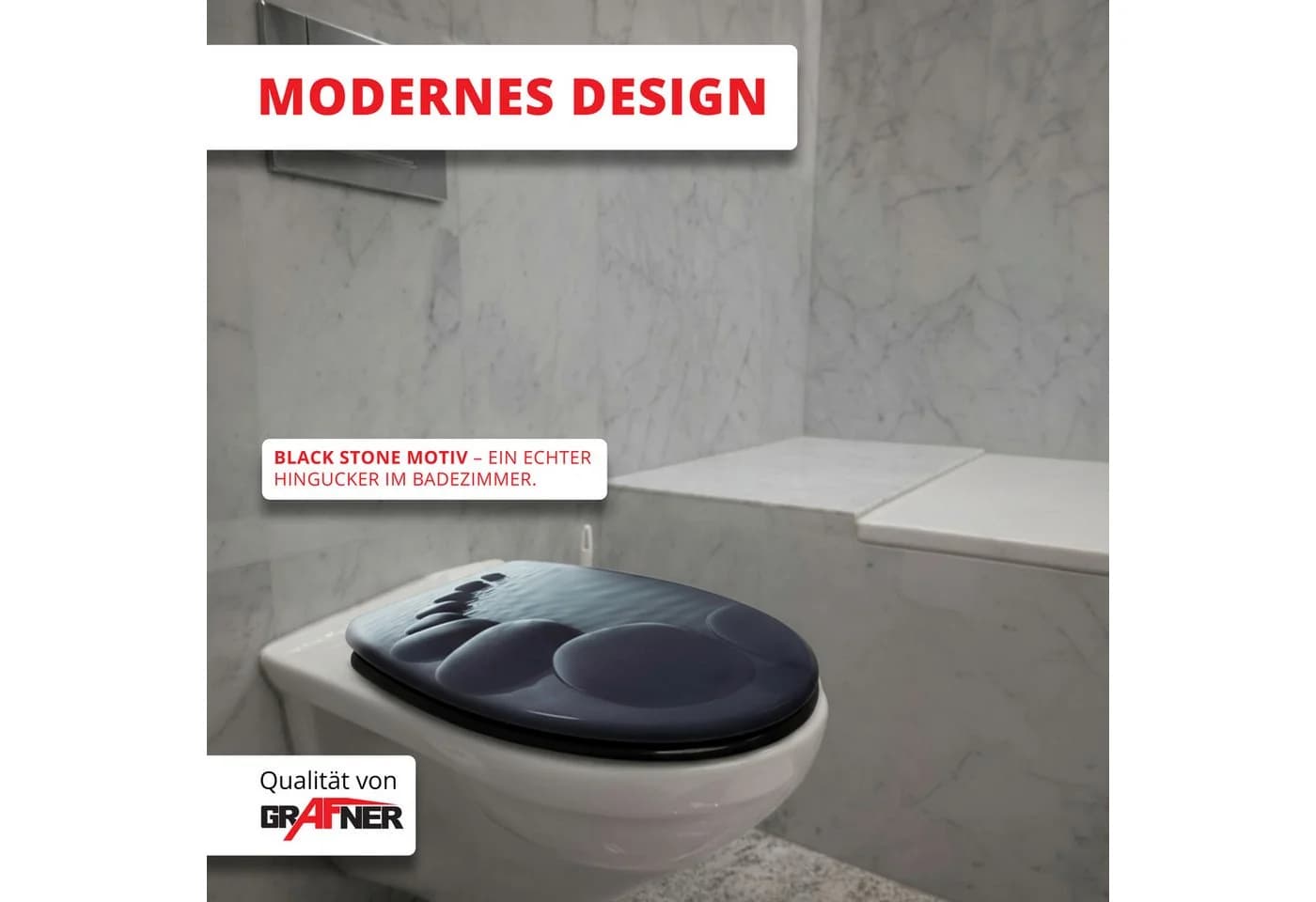 Grafner WC-Sitz aus MDF mit Absenkautomatik