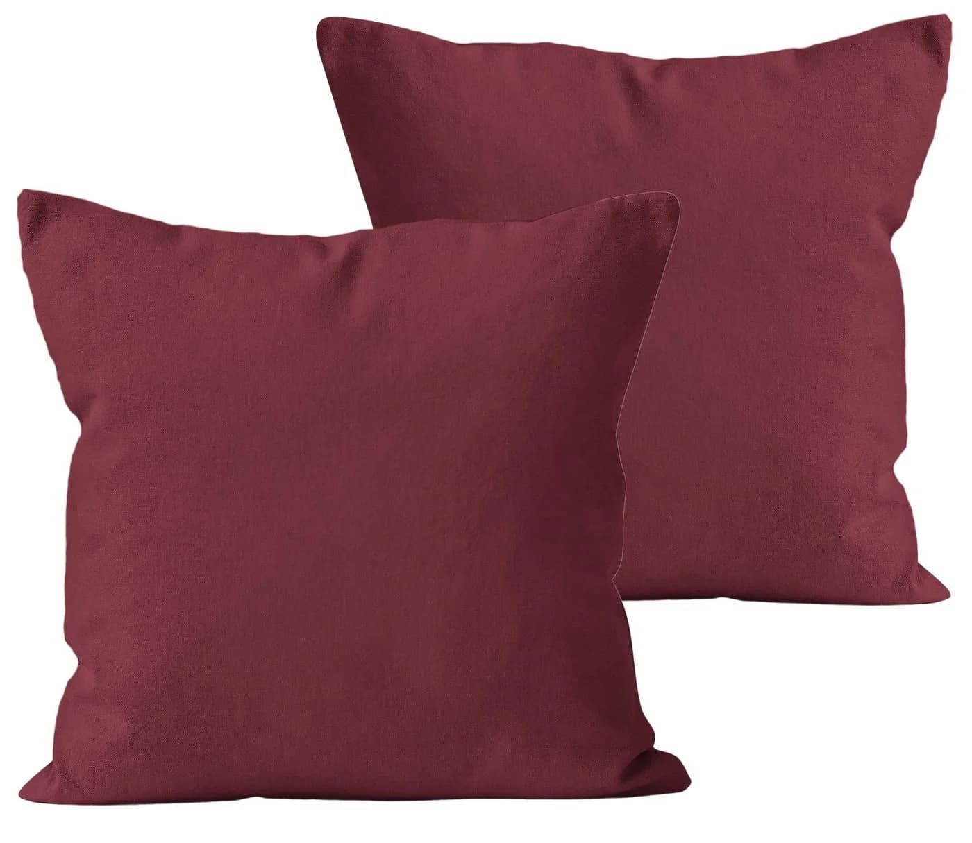 Carpe Sonno Kissenbezug 2er Set Baumwolle Bordeaux