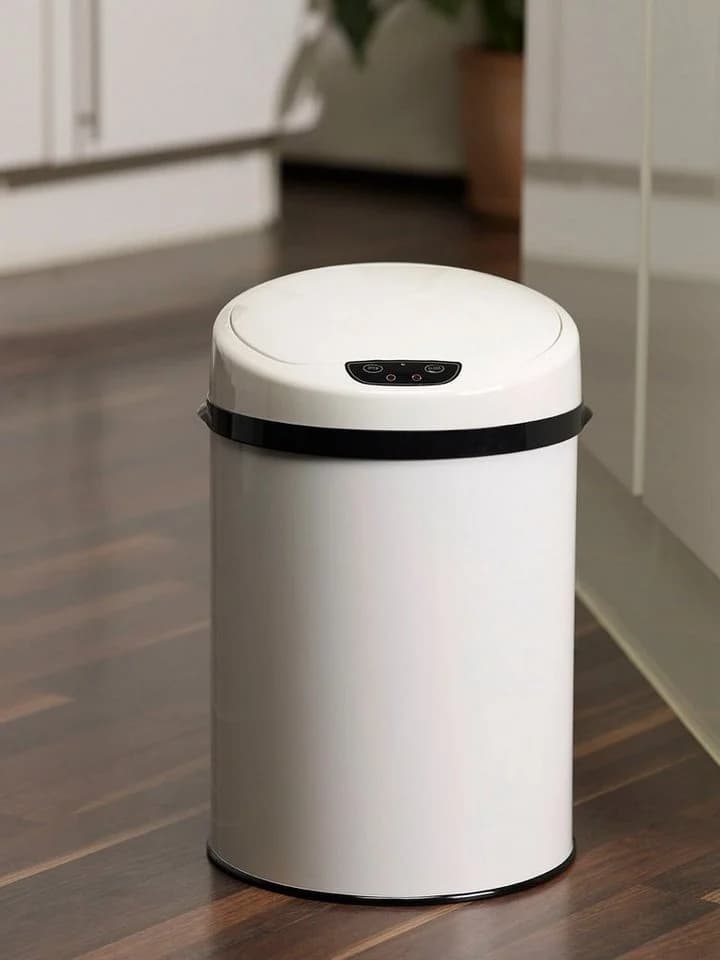 ECHTWERK Mülleimer INOX BRUSHED mit Infrarot-Sensor und Edelstahl-Korpus