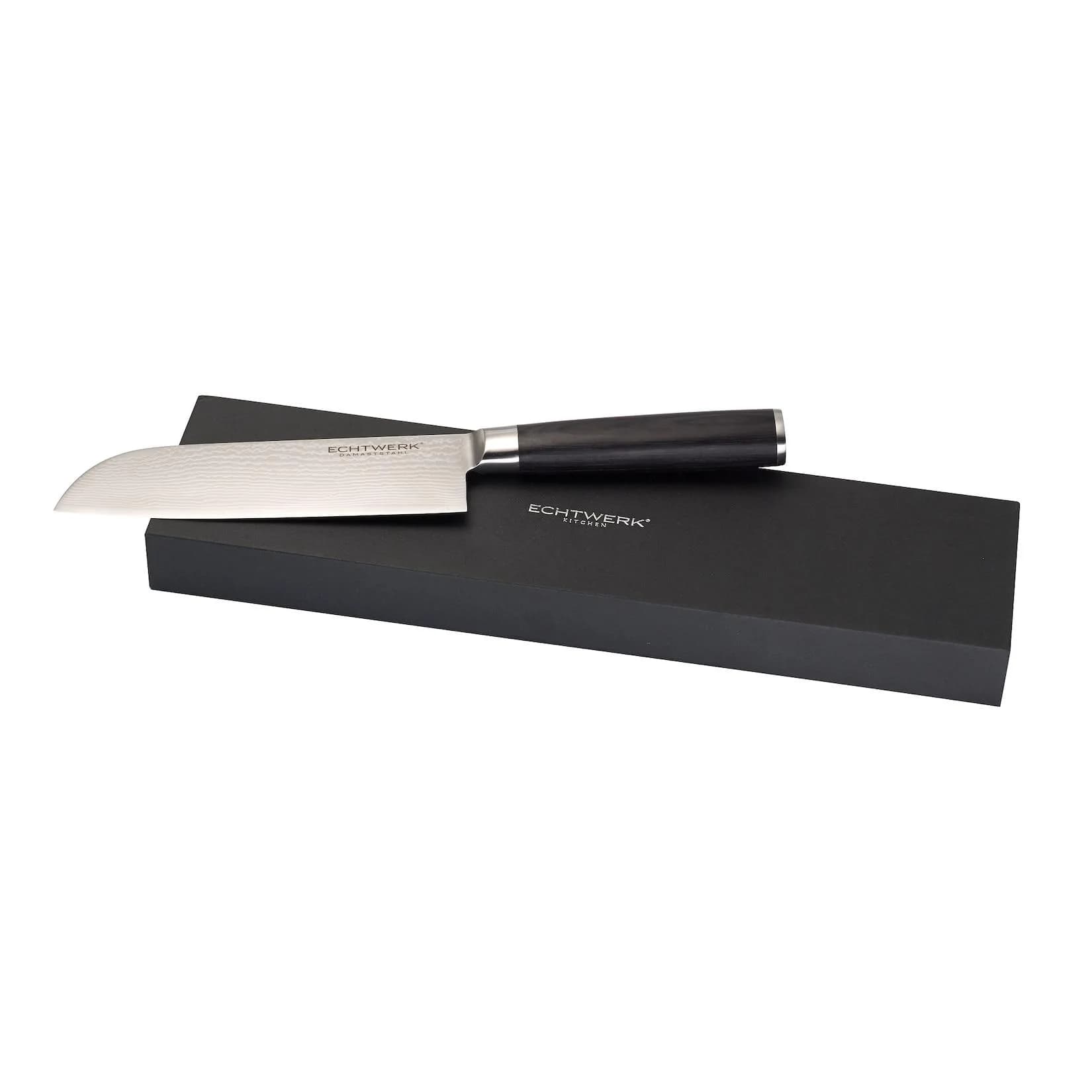 ECHTWERK Damaszener Santokumesser 18 cm Klinge