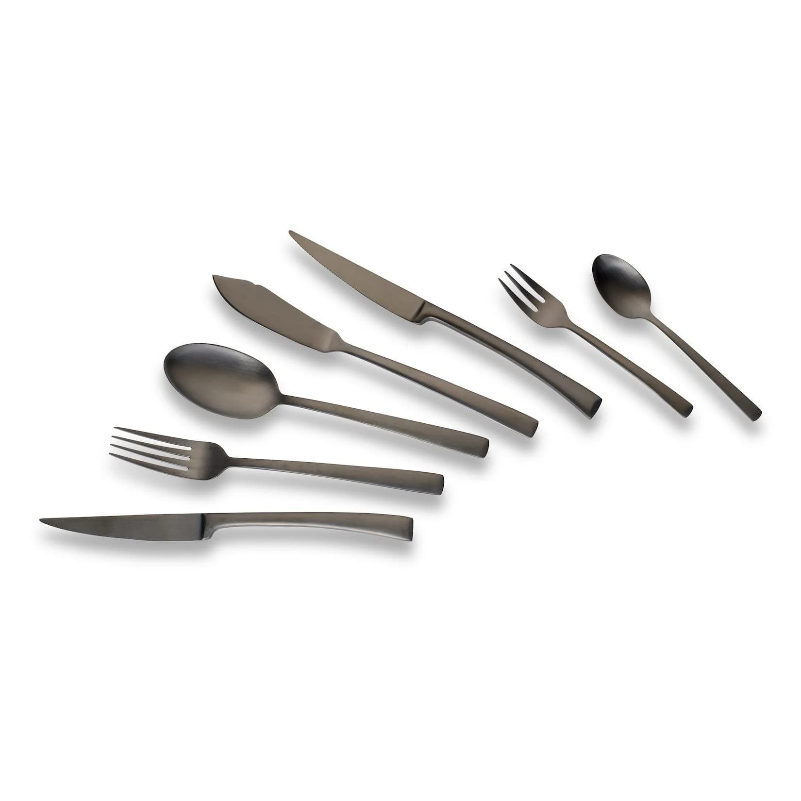 Echtwerk Tafelbesteck AVELINO 42 tlg. Black-Edition