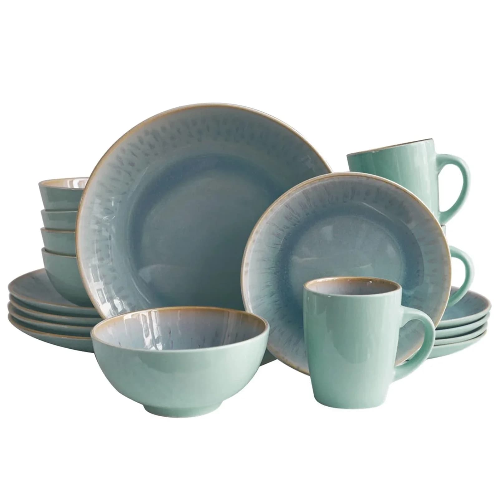 Echtwerk 24-teiliges Vintage Tafelservice "Ana" Modern-Design für 6 Personen