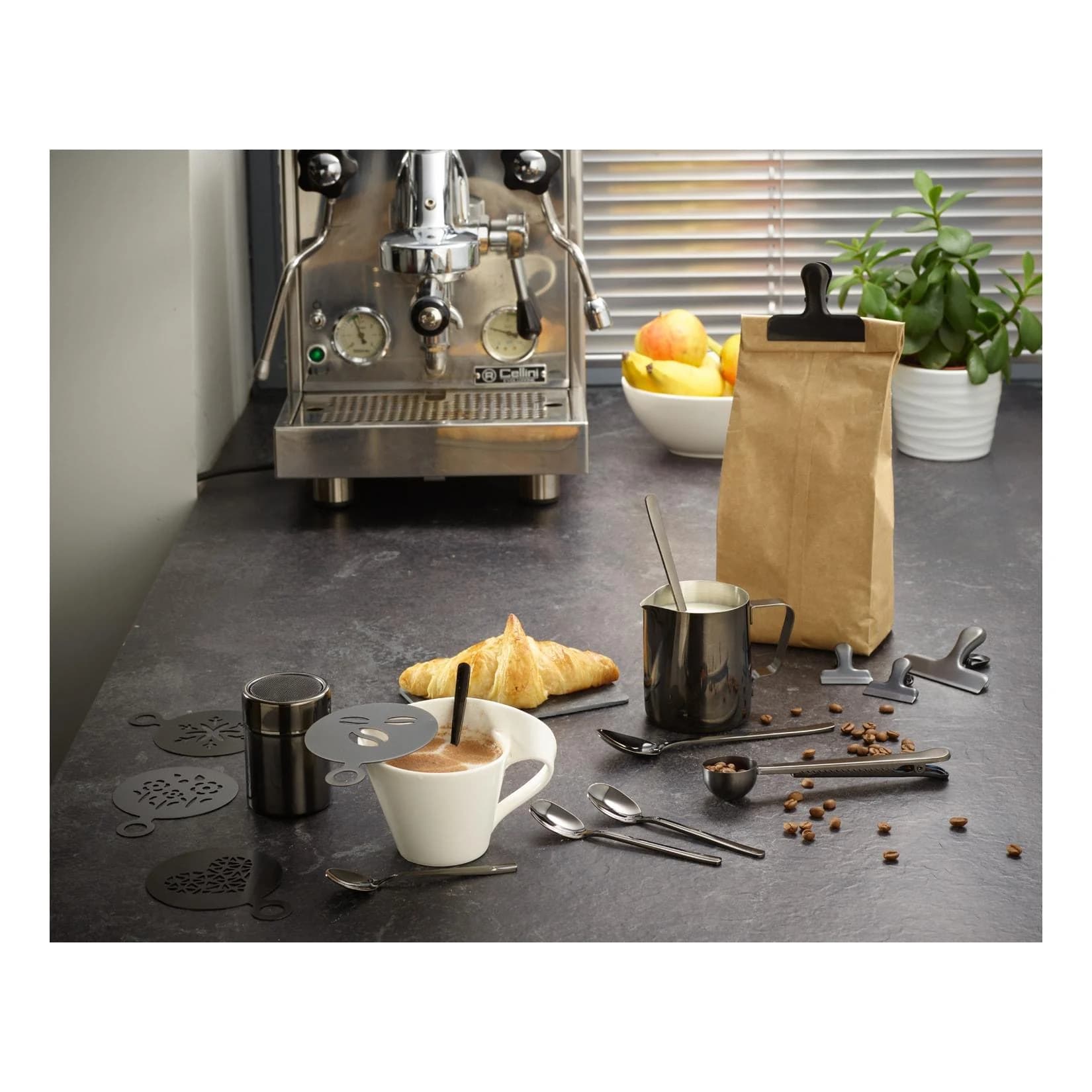 Echtwerk Kaffeezubehör-Set 23tlg. Schwarz