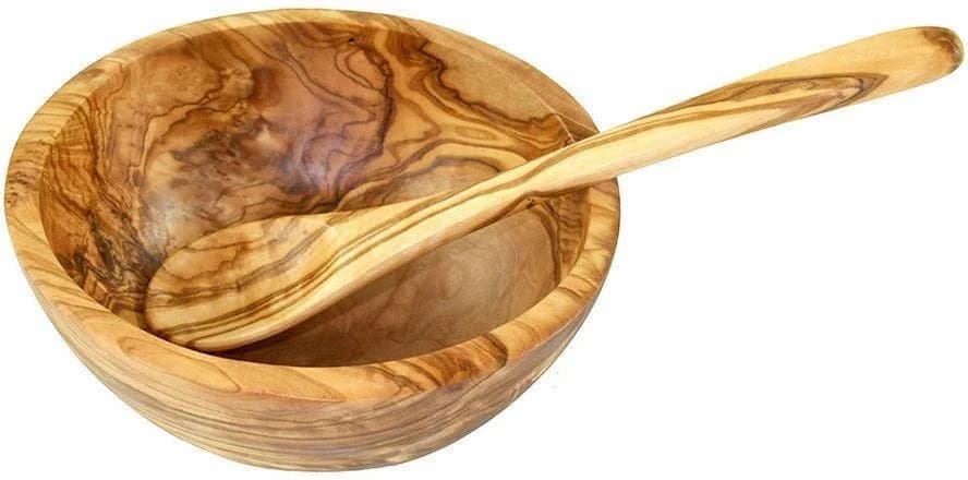 Müslischale Olivenholz Braun Handarbeit