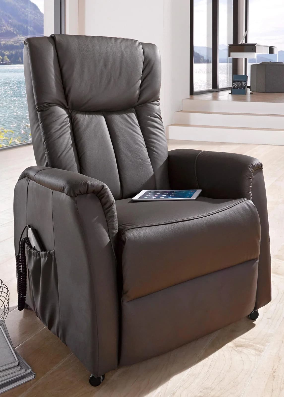 DUO COLLECTION Triest TV-Sessel mit elektrischer Aufstehhilfe Braun