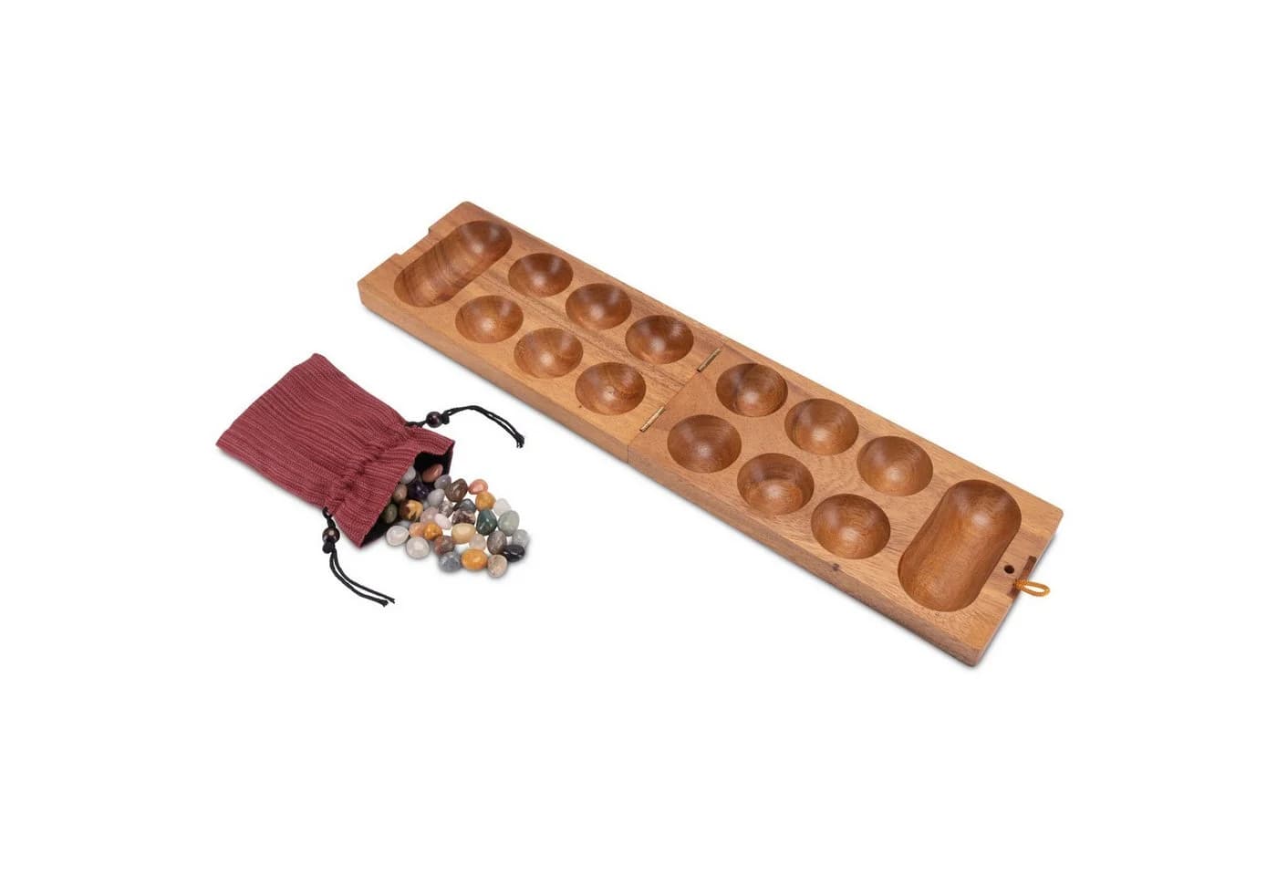 Logoplay Holzspiele Kalaha Edelsteinspiel für 2 Spieler - Bunt