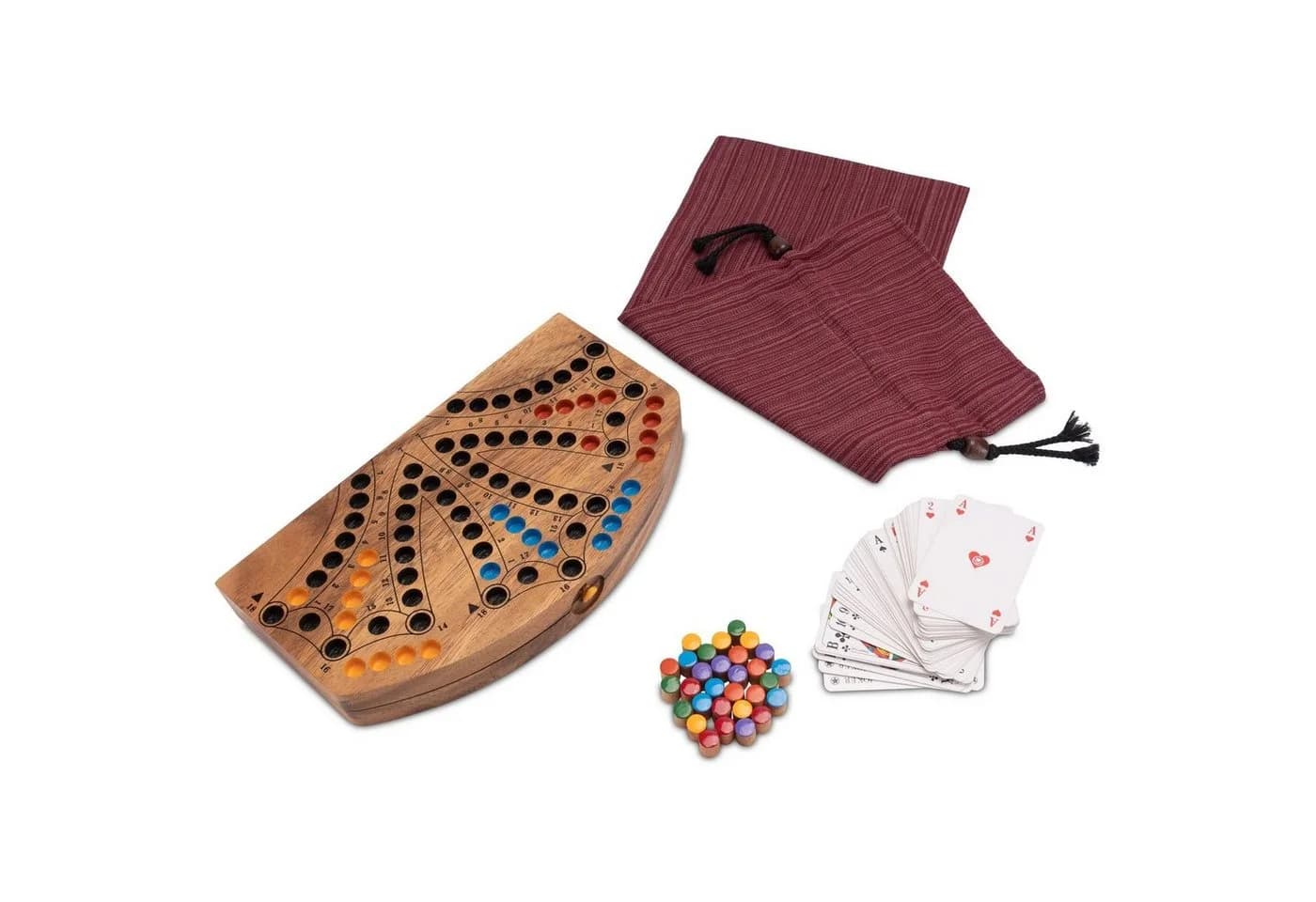 Logoplay Holzspiele Spielesammlung, Tock für 6 Spieler