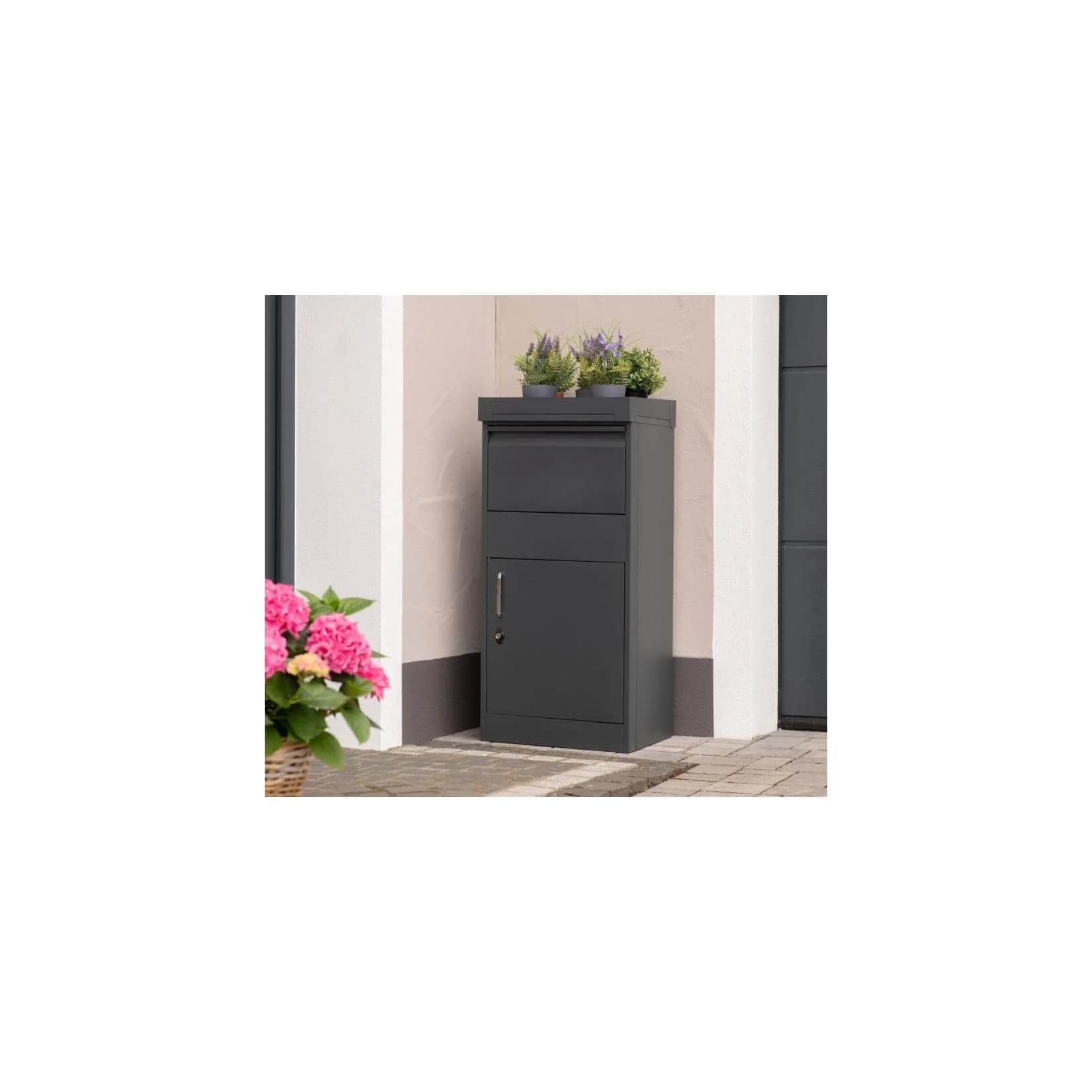 Westmann Paketbox Piet Anthrazit Stahl