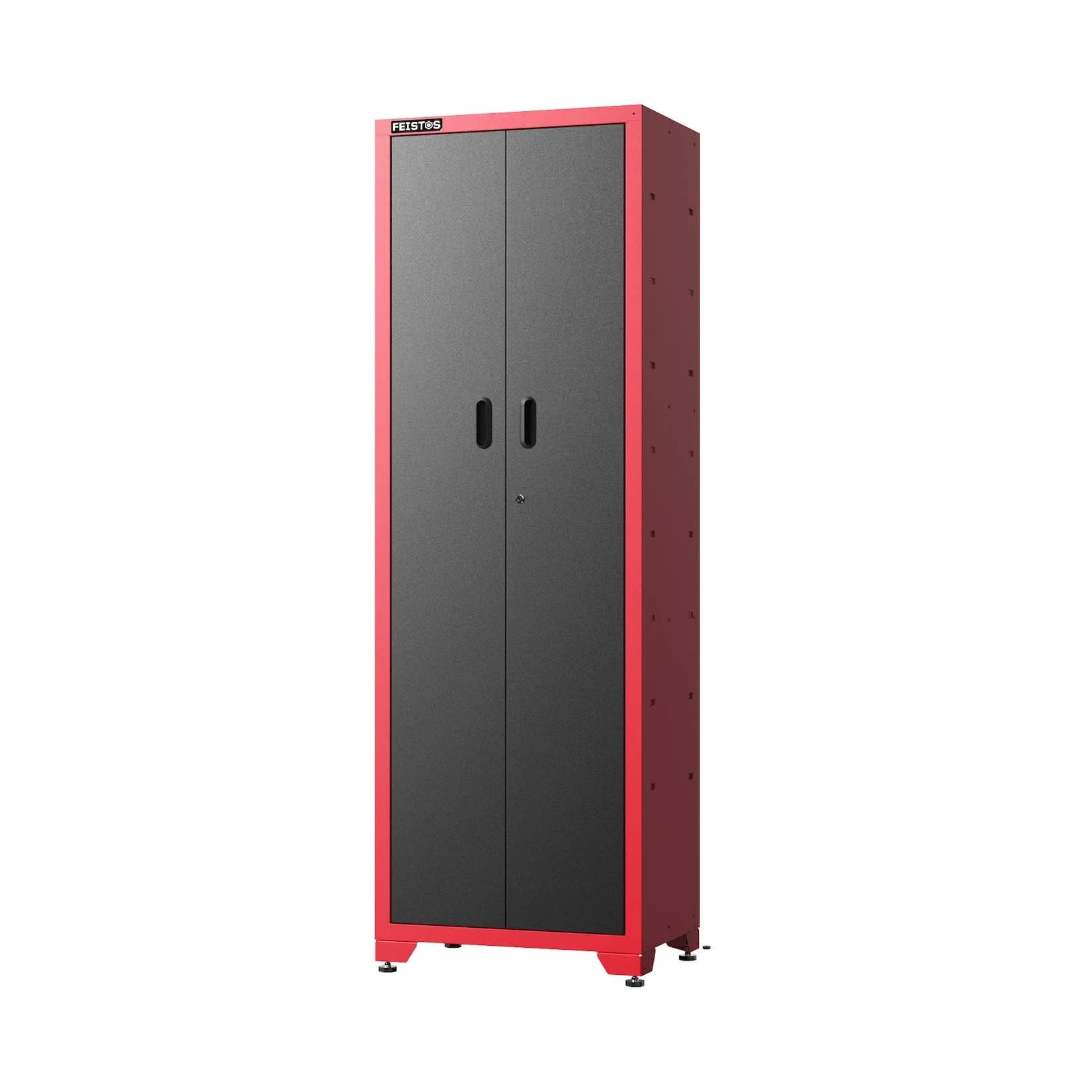 Feistos Hochschrank Juno Solo Rot/Schwarz