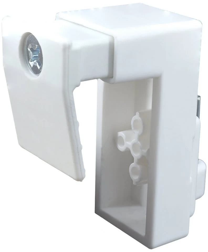 dekondo Fensterhaken 4er Set Weiß Universal Klemmbereich 10-24mm