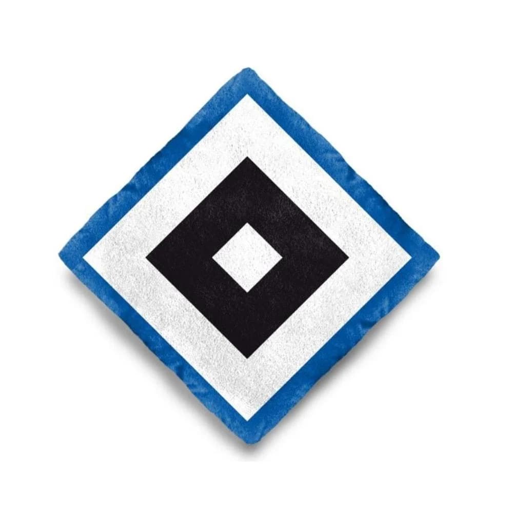 Hamburger SV Dekokissen HSV Logo Kissen Blau/Weiß/Schwarz