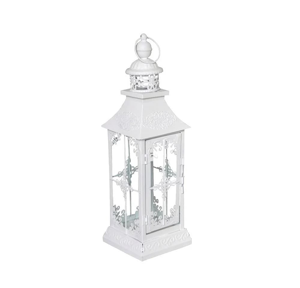 Grafelstein Kerzenhalter Laterne CHALET Weiß Shabby Chic