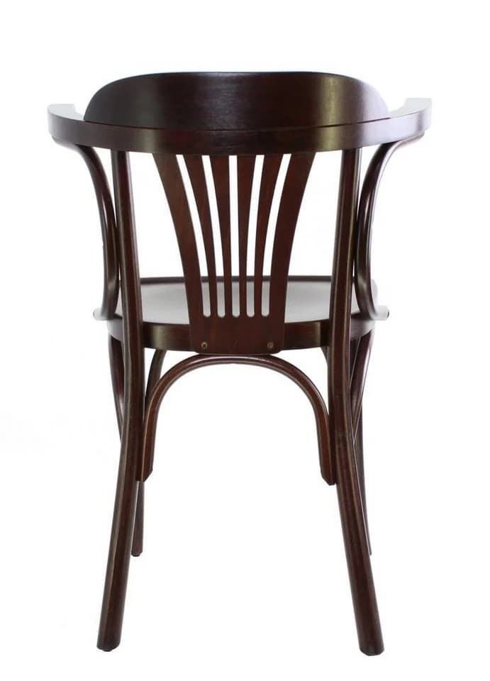 pemora Bugholzstuhl CLASSICO S44 mit Armlehnen Nussbaum Dunkel