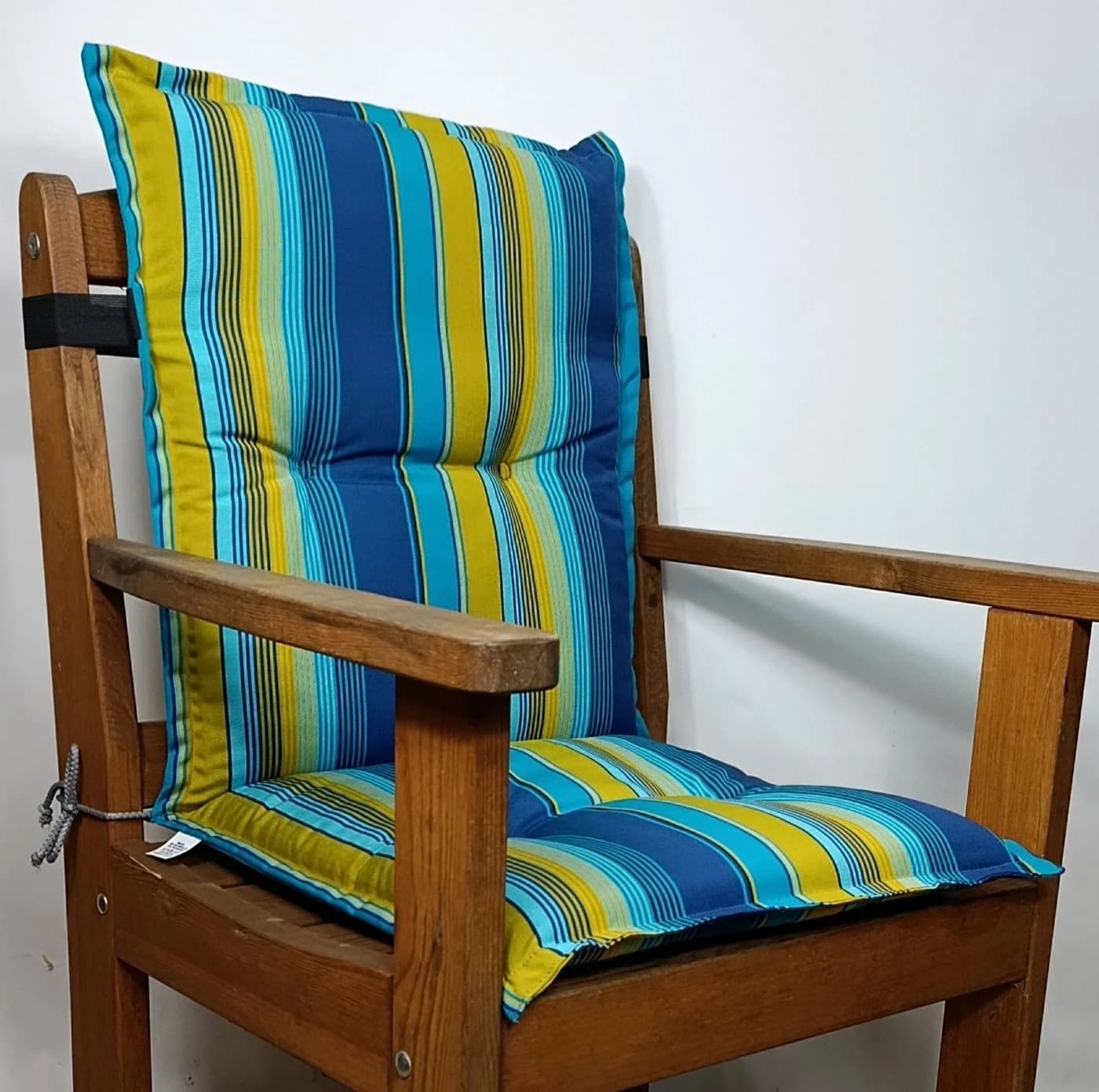 Rattani Hochlehnerauflage Karina blau Acrylic Dralon