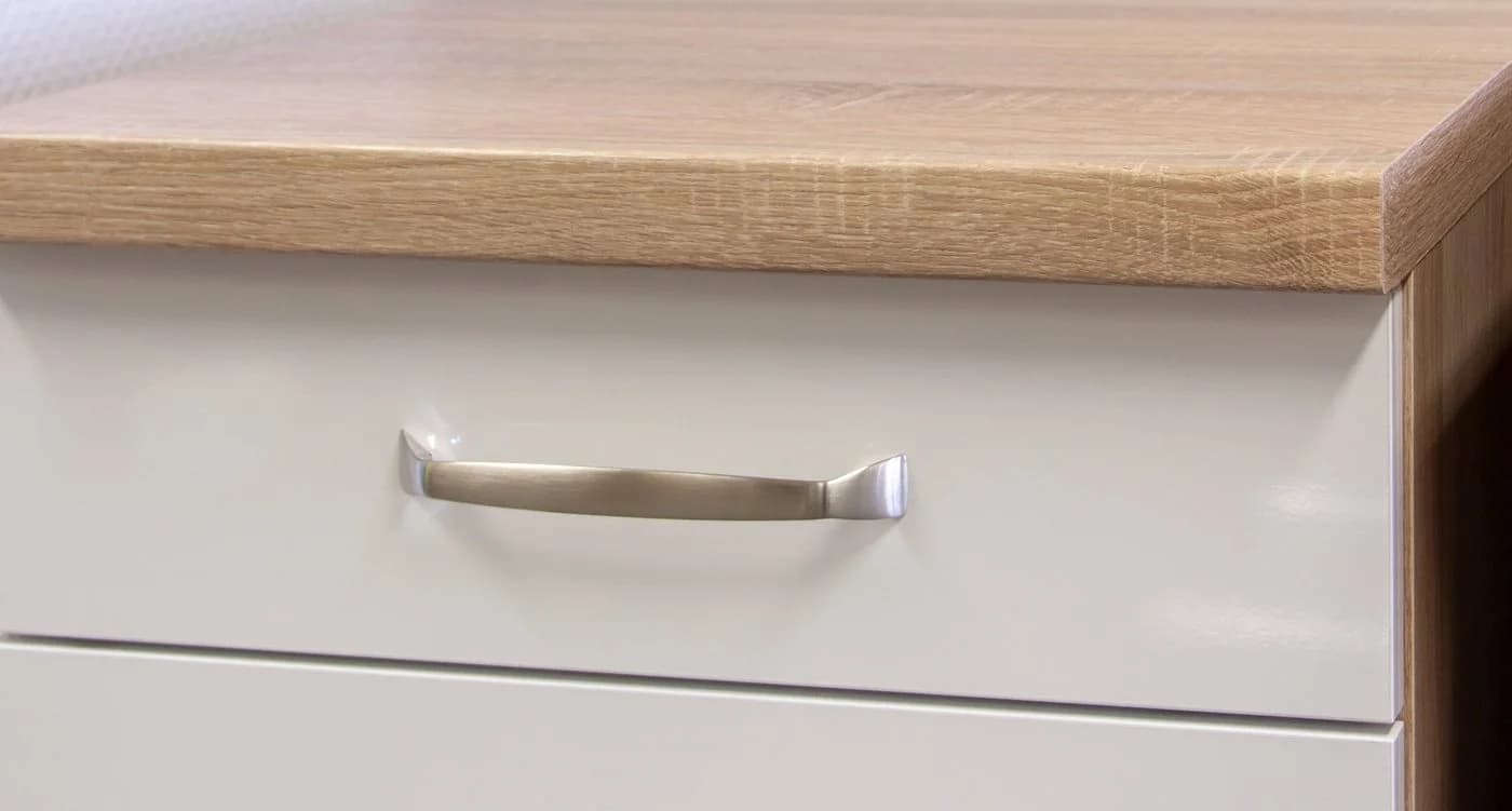 Flex-Well Spülenunterschrank 50 cm Hochglanz Weiß