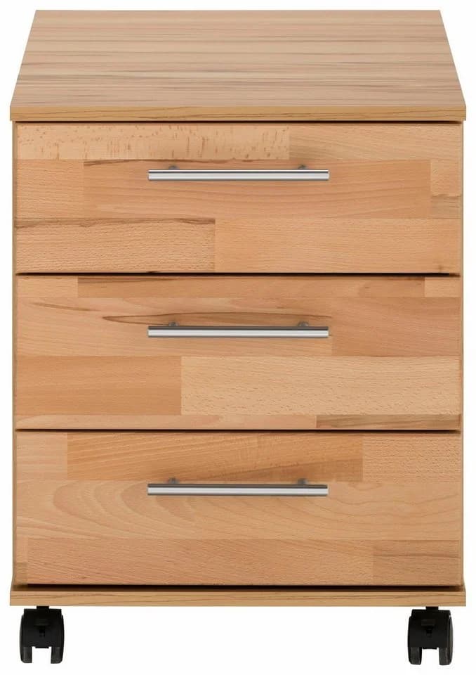 VOGL Toronto Rollcontainer 3 Schubladen Kernbuche Braun