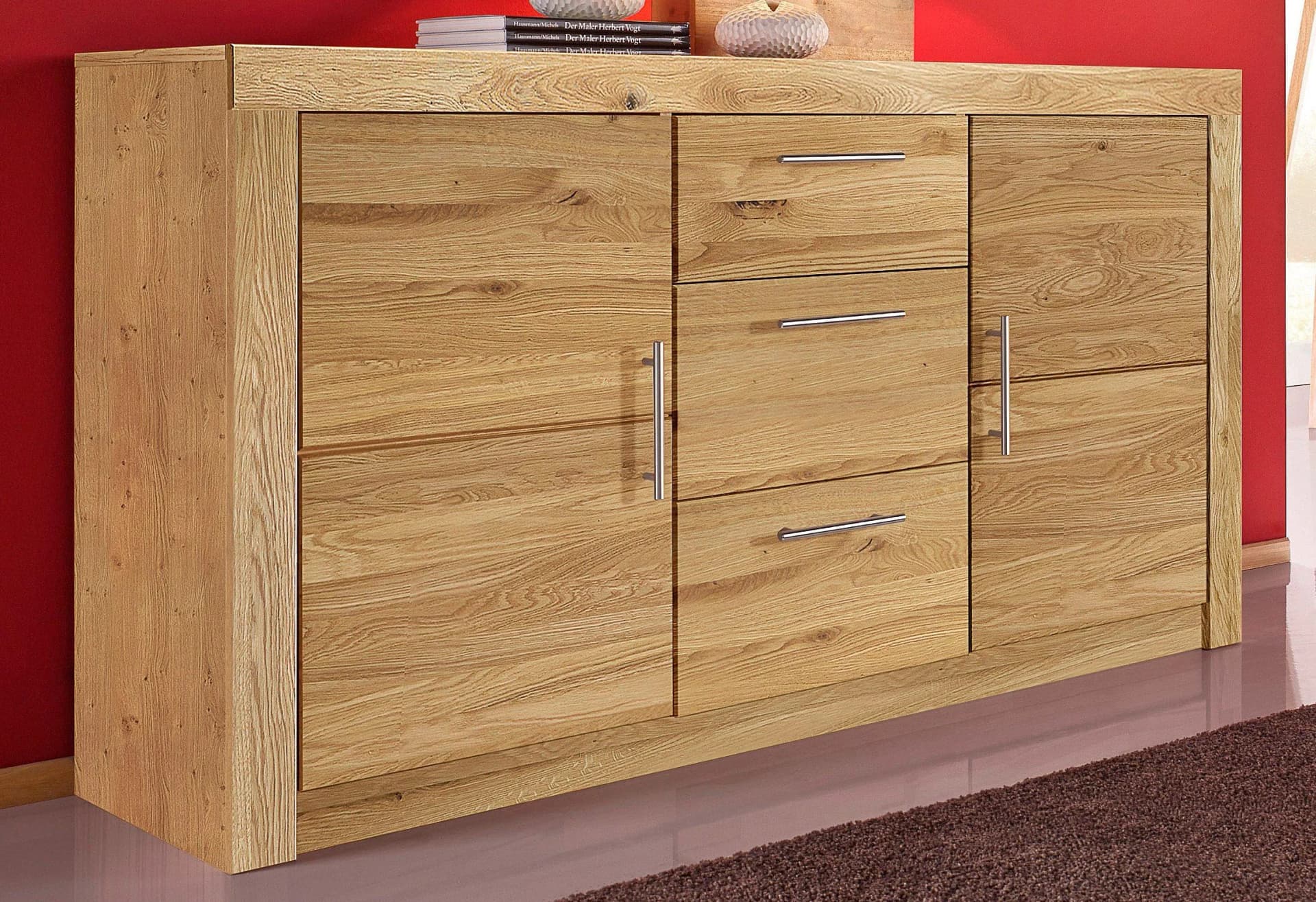VOGL Sideboard Toronto Wildeiche Braun 140cm Massivholz