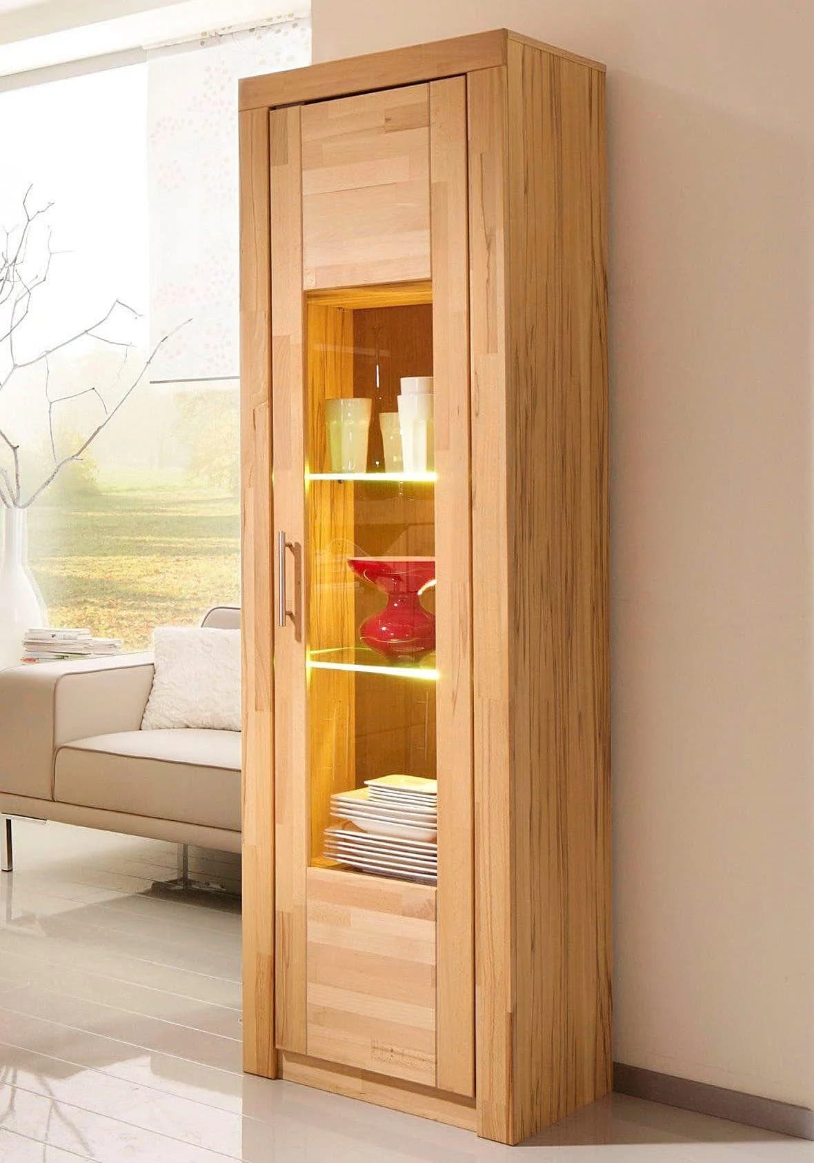 Vitrine VOGL MÖBELFABRIK Toronto Kernbuche Massivholz
