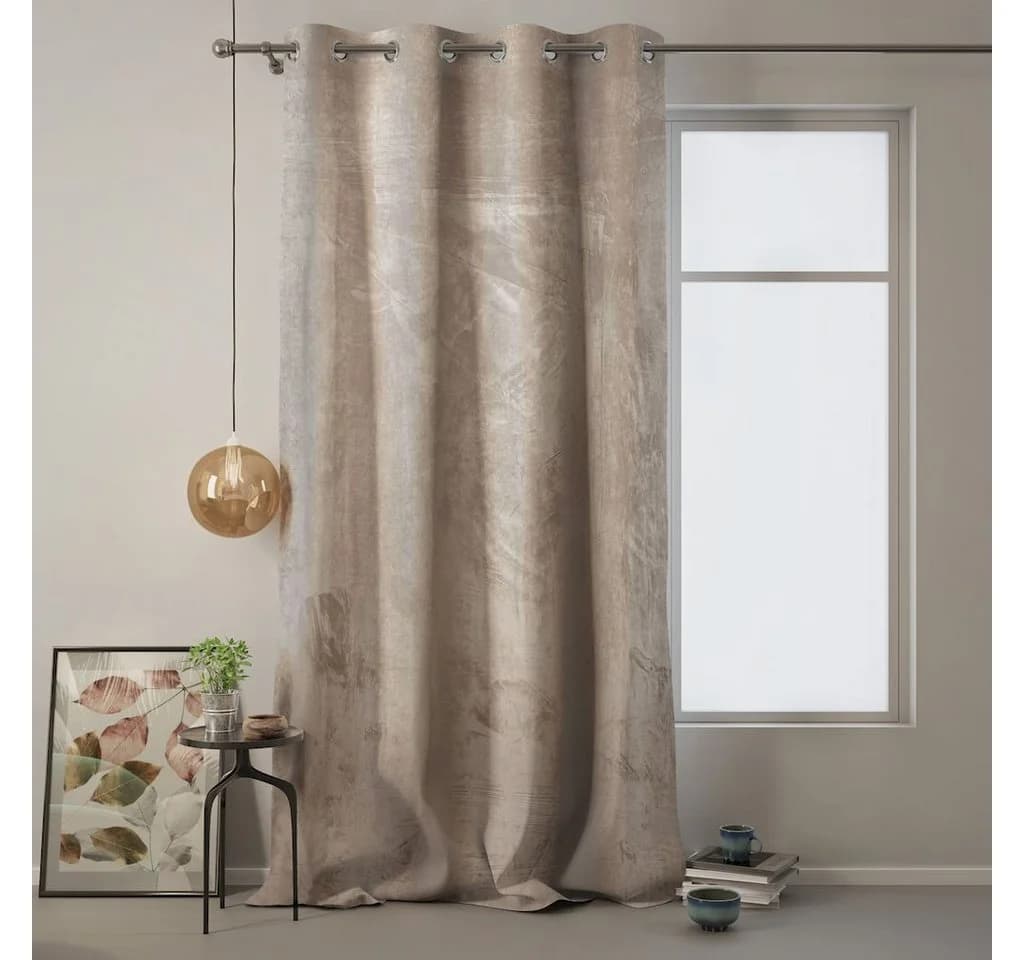 texpot Verdunklungsvorhang mit Ösen Beige