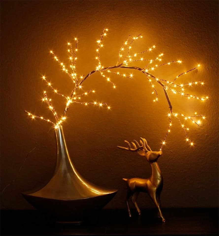 Arnusa LED-Leuchtzweig 120 cm warmweiß 160-flammig