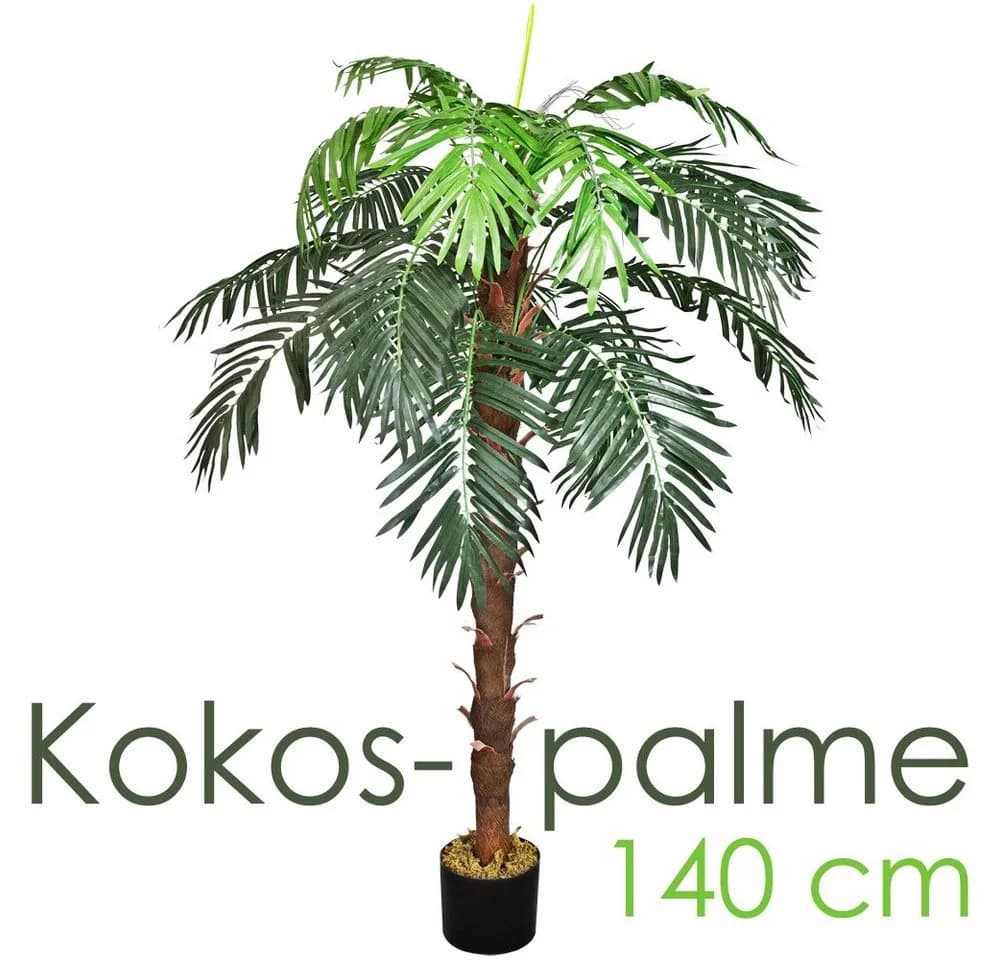Decovego Künstliche Kokospalme 140 cm