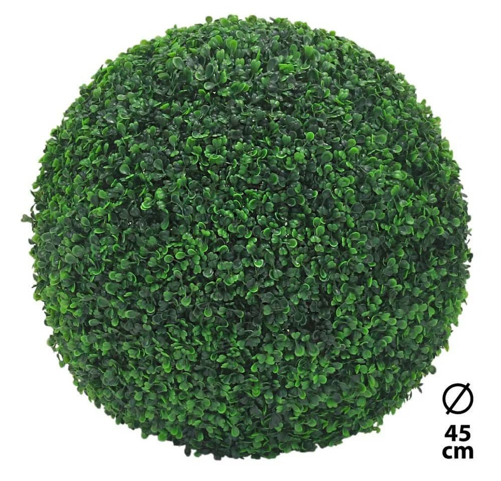 Decovego Buchsbaumkugel 45 cm Grün Kunststoff Deko
