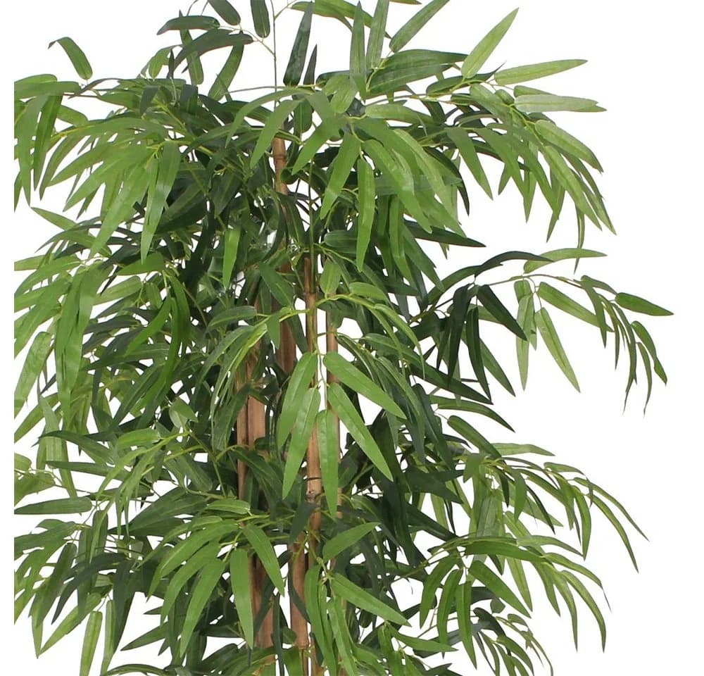 Decovego Kunstbambus 150 cm Grün mit Topf