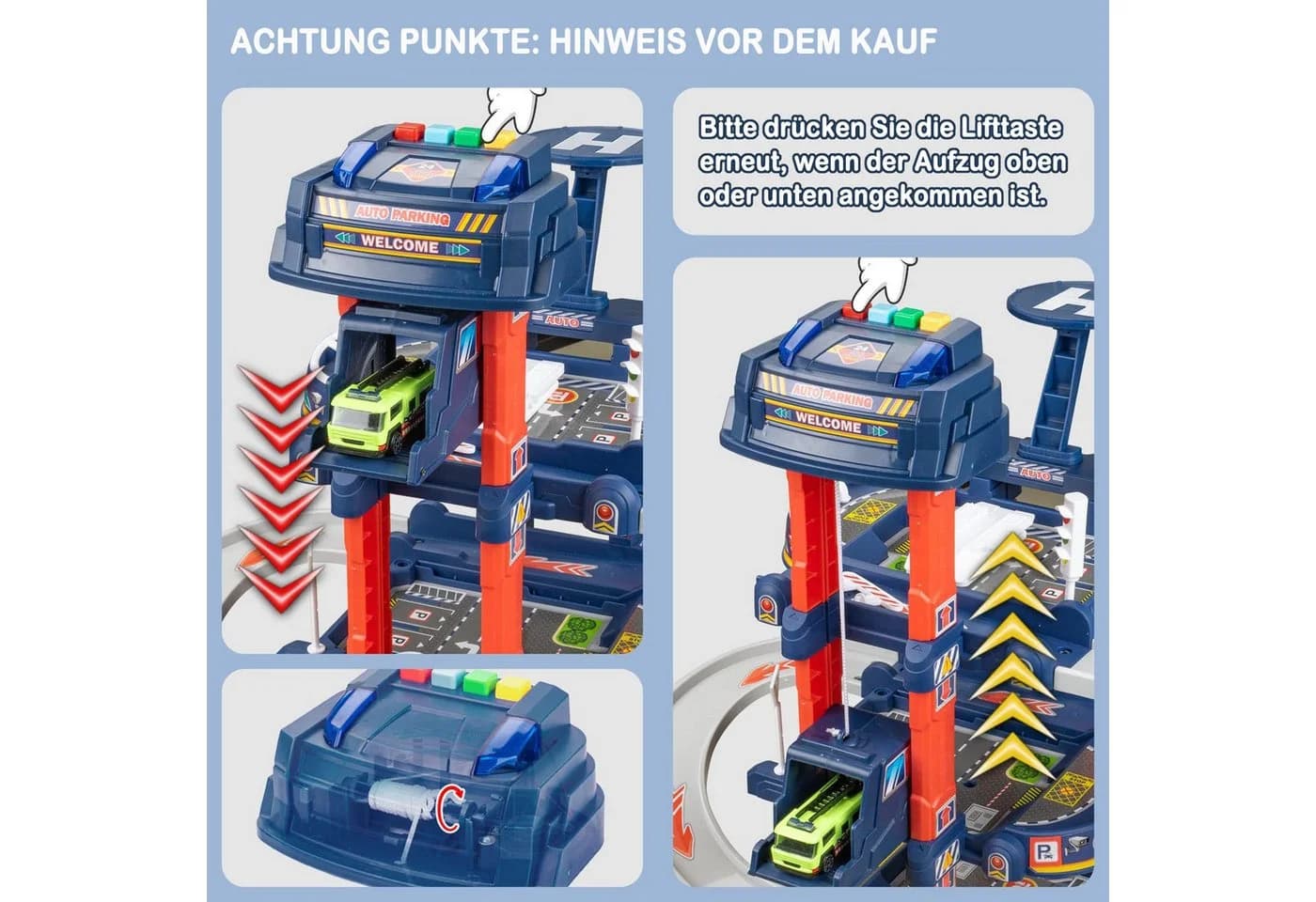 Esun Spiel-Parkgarage mit Licht und Sound - Komplettset