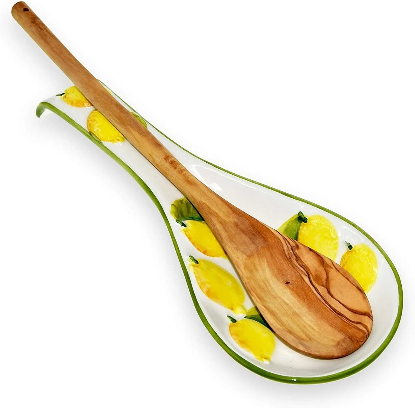 Lashuma Kochlöffelhalter Zitrone Keramik 28 cm