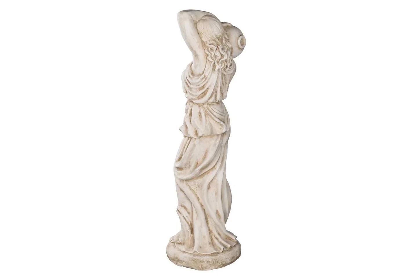 BIRENDY Dekofigur Wasserträgerin Antikbeige Gartenfigur